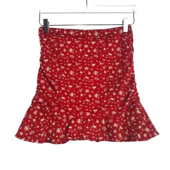 TIGER MIST Floral Print Bells Mini Skirt Size Medium - Picture 5 of 10